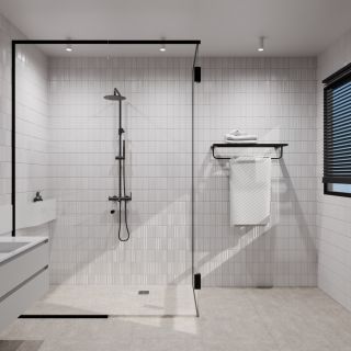 Полка для полотенец Milacio Ultra MCU.955.MB чёрный матовый